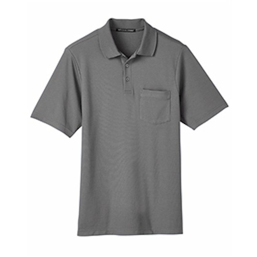 D&J CrownLux Plaited Polo with Pocket